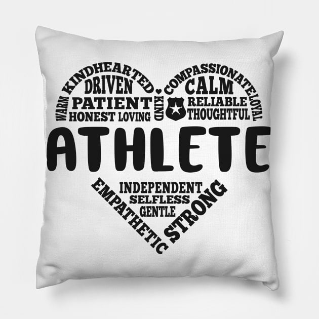 Athlete love Pillow by SerenityByAlex