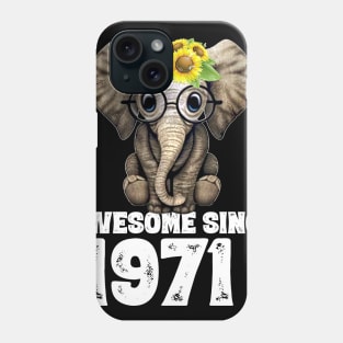 Awesome since 1971 49 Years Old Bday Gift 49th Birthday Phone Case