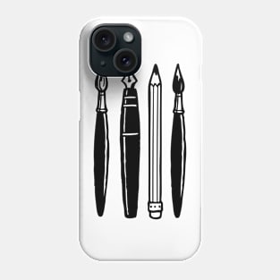 pencil pens vintage Phone Case