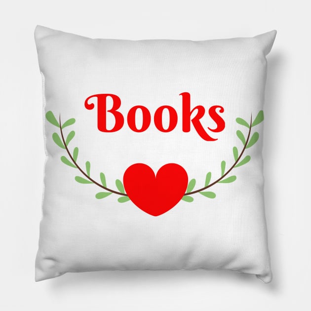 I love books Pillow by MotivaMatrix
