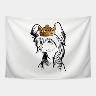 Chinese Crested Dog King Queen Wearing Crown Tapestry