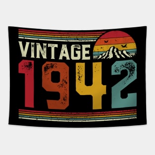 Vintage 1942 Birthday Gift Retro Style Tapestry