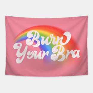 Burn Your Bra! Feminist Statement Design Tapestry