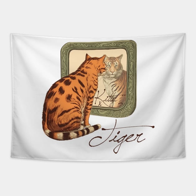 Tiger Cat Tapestry by ArtRoute02