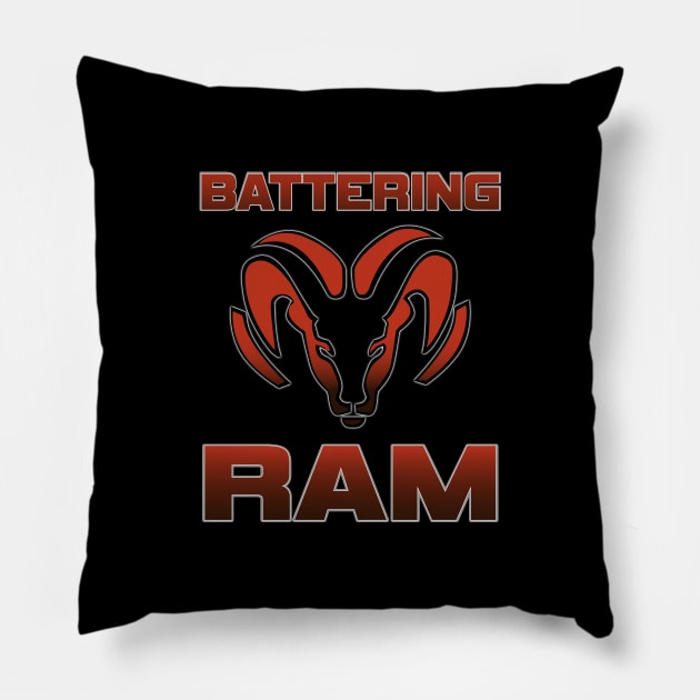 Battering Ram! Pillow by toz-art