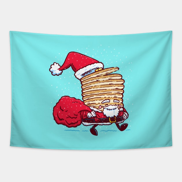 Santa Pancake Tapestry by nickv47