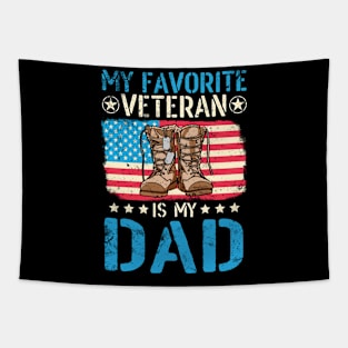 Happy Veteran Memorial Day Dad Tapestry