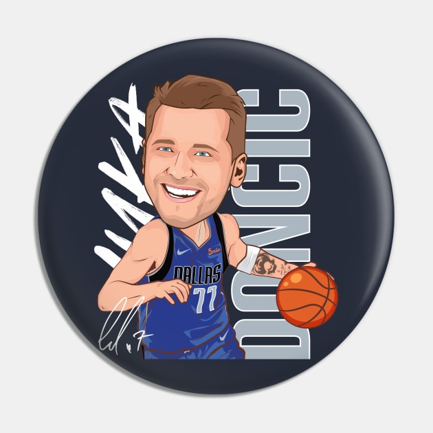 Luka Doncic Dallas Mavericks 77 Pin by portraiteam