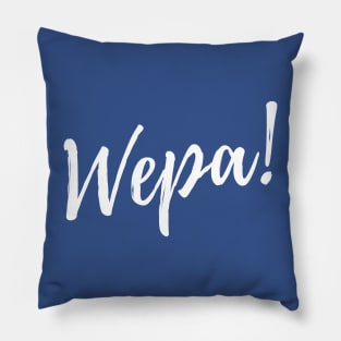 Wepa! | White Print Pillow