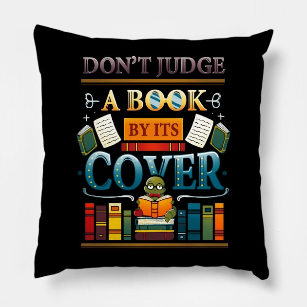 Don't judge a Book by its Cover Pillow by Vallina84