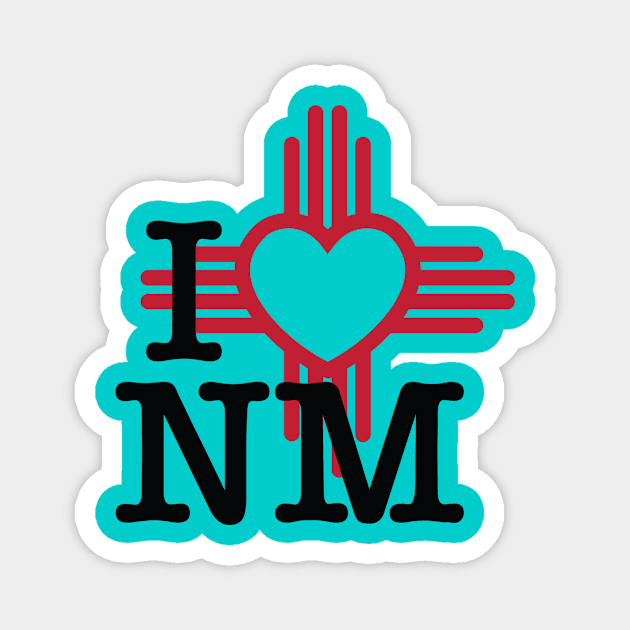 I Love New Mexico Magnet by Work for Justice