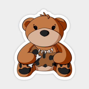 Caveman Teddy Bear Magnet