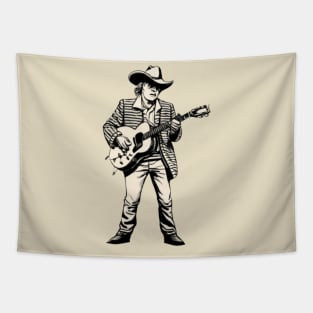 Dwight Yoakam Playing Guitar Tapestry