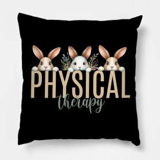 Cute Physical Therapy Easter Bunnies Pillow