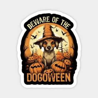 Fur-tastic Halloween Hound Dog Witch Costume Magnet