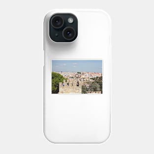 Tower of the Castelo Sao Jorge, Lisbon, Portugal Phone Case