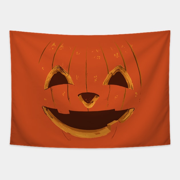 Jack o lantern face costume Tapestry by Carlos CD