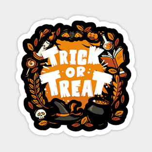 Halloween Trick or Treat Magnet