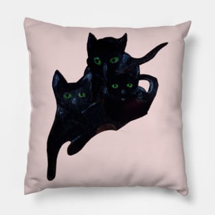 Black cats Pillow