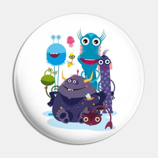 Illustration Nursery Little Monster - Monster Crew Pin