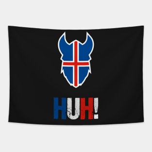 Iceland Soccer HUH! Viking War Chant T-Shirt 2018 Island Football Tapestry