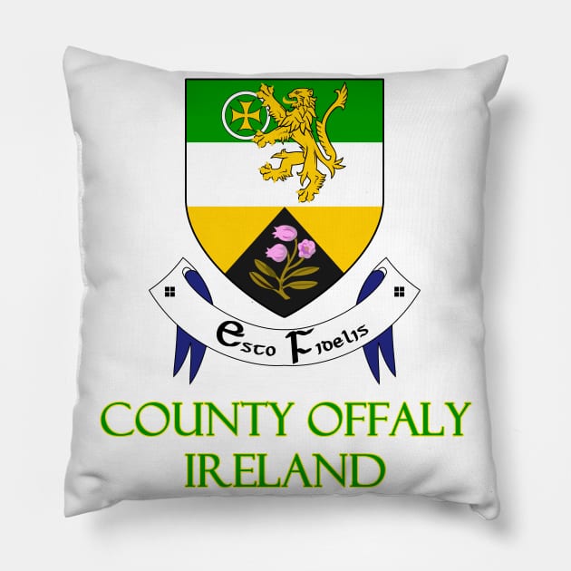 County Offaly, Ireland - Coat of Arms Pillow by Naves