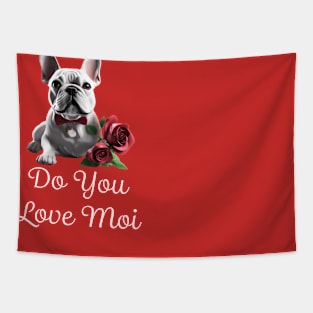 Vday French Bulldog Tapestry