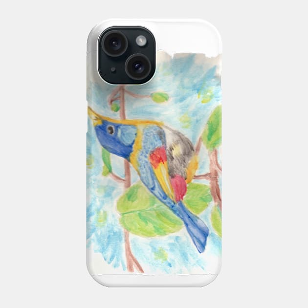 Bird colorfull Phone Case by Ezhael