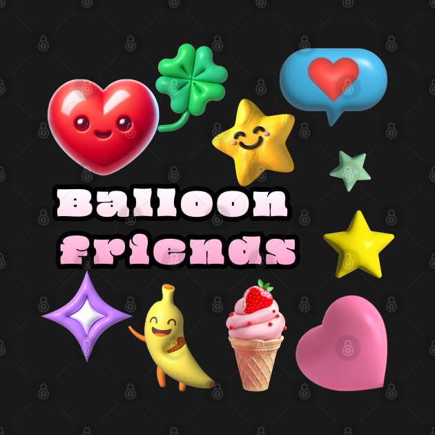 Balloon  friends by zzzozzo