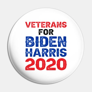 Veterans For Biden Harris 2020 Pin