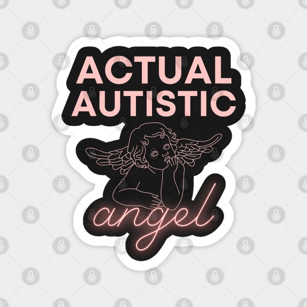 actual autistic angel Magnet by goblinbabe