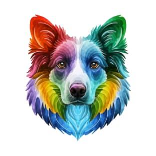 Dog head Colourful Portrait T-Shirt