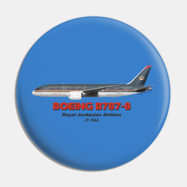 Boeing B787-8 - Royal Jordanian Airlines Pin by TheArtofFlying