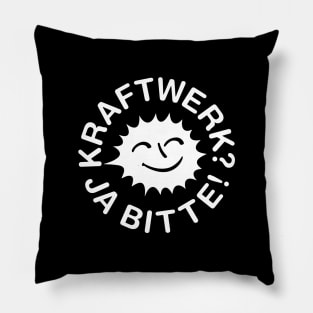 Kraftwerk? Ja Bitte! German Retro Tribute Art Pillow