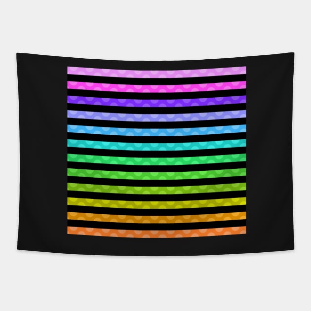 dotted rainbow Tapestry by poupoune