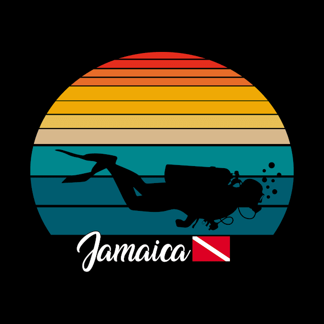 Jamaica Scuba Diving Gift by Kerlem