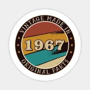 Vintage Made In 1967 Original Parts Magnet