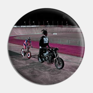 Racetrack Bike / Swiss Artwork Photography Pin