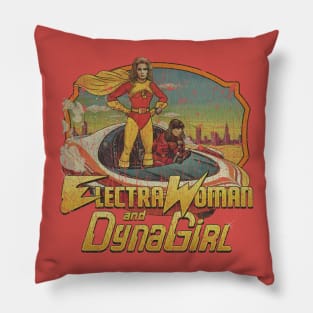 Electra Woman and Dyna Girl 1976 Pillow