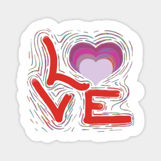 Rainbow Pride Heartbeat Gay Love is Love Magnet