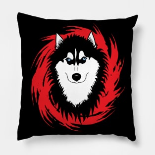 Siberian husky dog Pillow