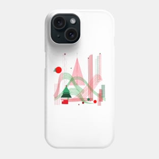 Holiday Graphic Design Art Lines Phone Case