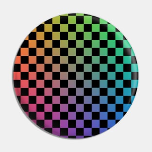 Abstract Color Squares Graphic Design Pin