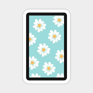 Mint Green Daisy Design Magnet