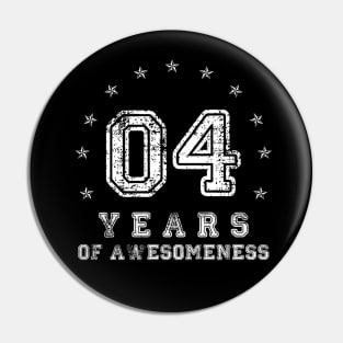 Vintage 4 years of awesomeness Pin