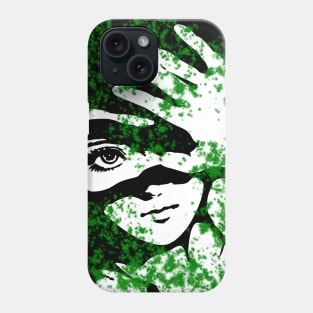 Punk Fashion Style Green Glowing Girl Phone Case