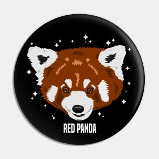 Red Panda with Stars 2 Pin