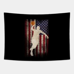 shooting basketball Tapestry