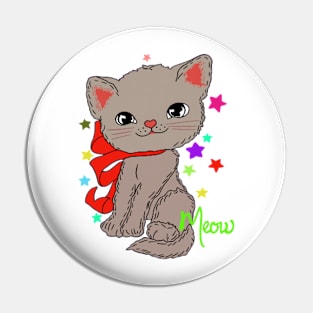 Cat Meow Pin