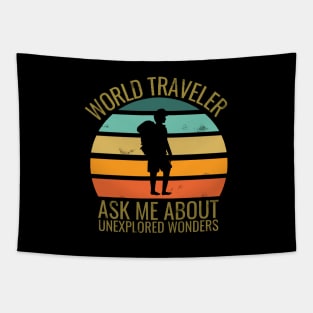 World traveler - traveller addict - travel addict - Travel the world Tapestry